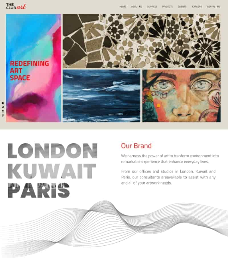 Website design sample